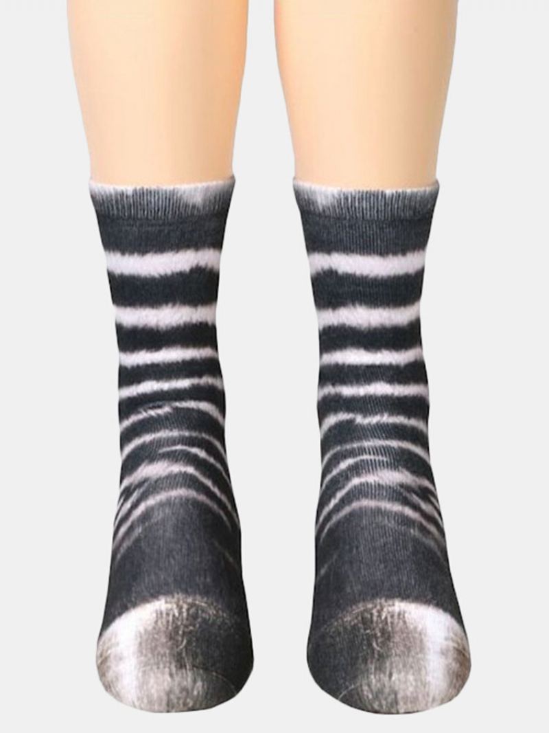 Unisex Ponožky Pro Dospělé S Potiskem Zvířat Animal Tube Socks 3d Print Pro Zvířecí Kopyta