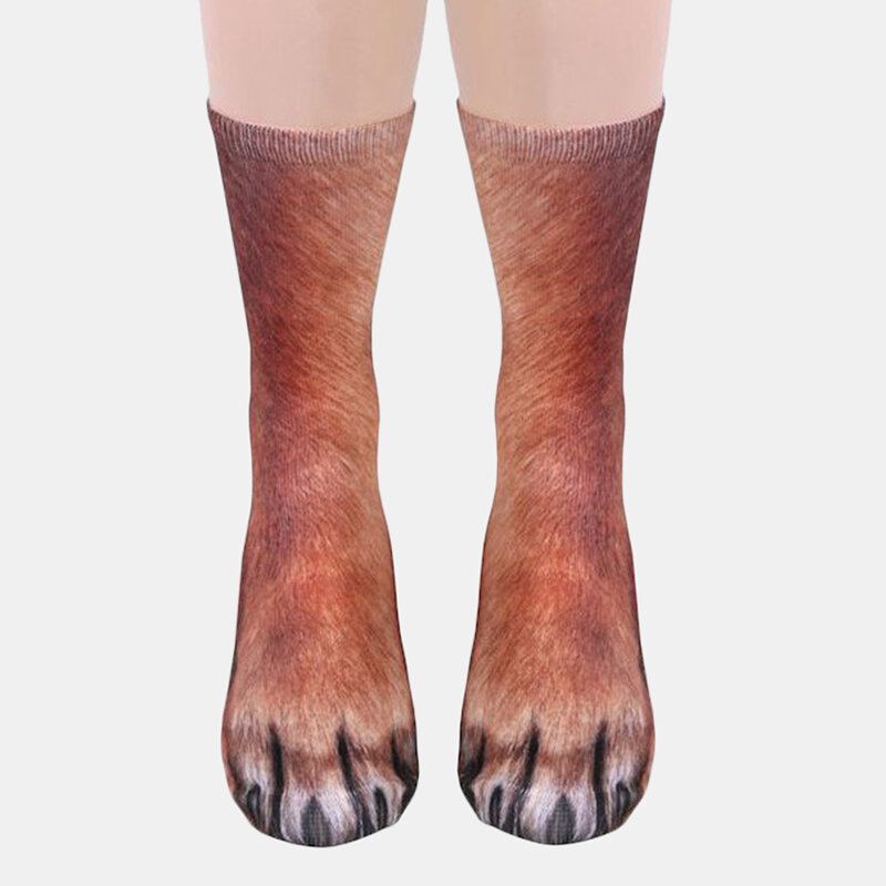 Unisex Ponožky Pro Dospělé S Potiskem Zvířat Animal Tube Socks 3d Print Pro Zvířecí Kopyta