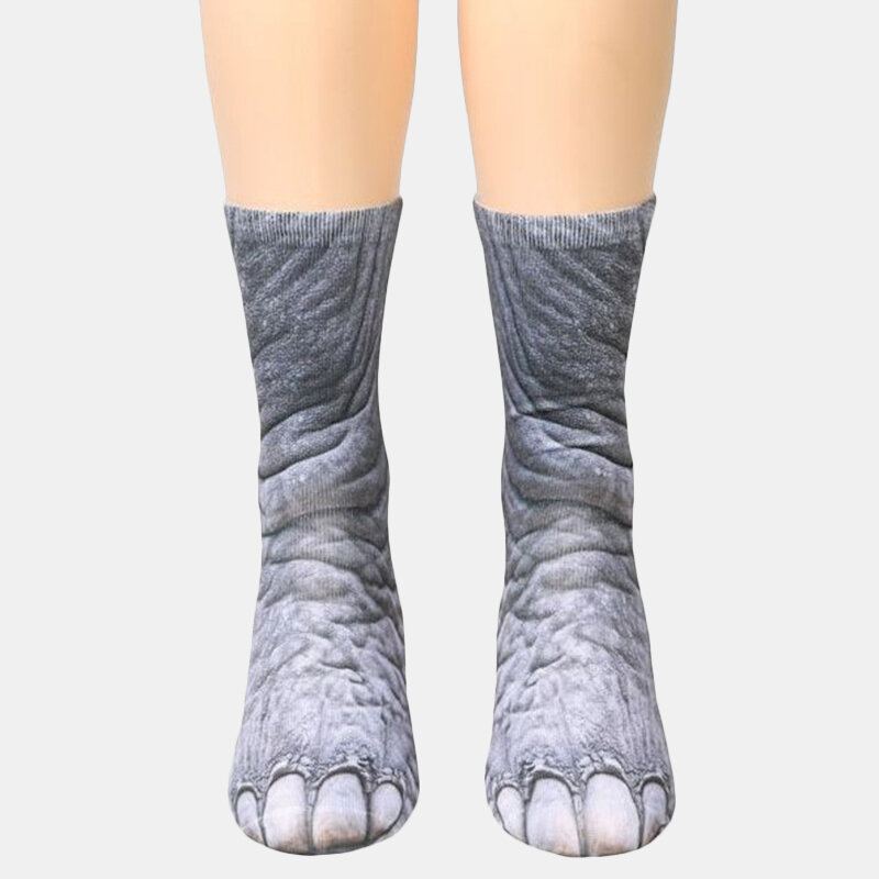 Unisex Ponožky Pro Dospělé S Potiskem Zvířat Animal Tube Socks 3d Print Pro Zvířecí Kopyta