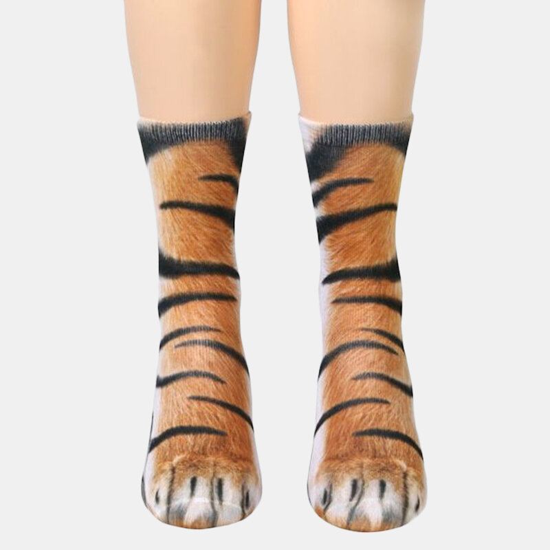 Unisex Ponožky Pro Dospělé S Potiskem Zvířat Animal Tube Socks 3d Print Pro Zvířecí Kopyta