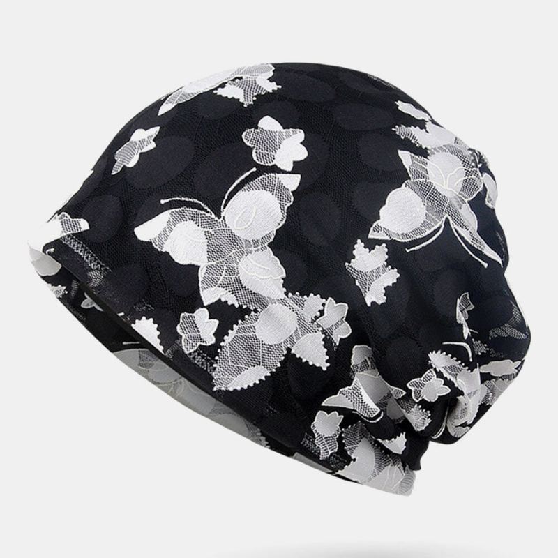 Čepice Pro Chemoterapii S Potiskem Butterfly Beanie Turban Cap