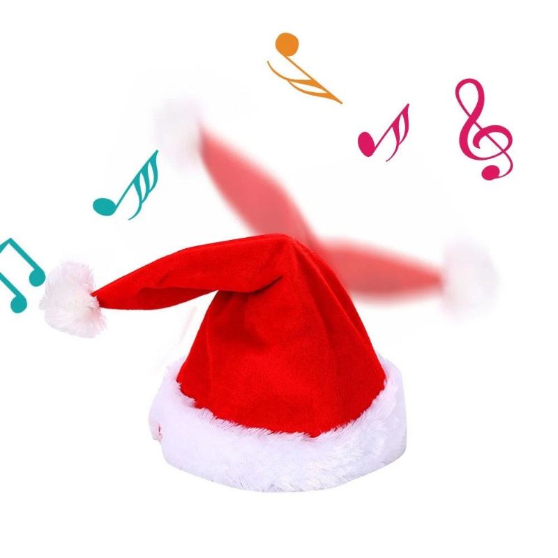 Creative Soft Electric Hudební Vánoční Čepice S Nastavitelnou Velikostí Santa Claus Od Xiaomi Youpin