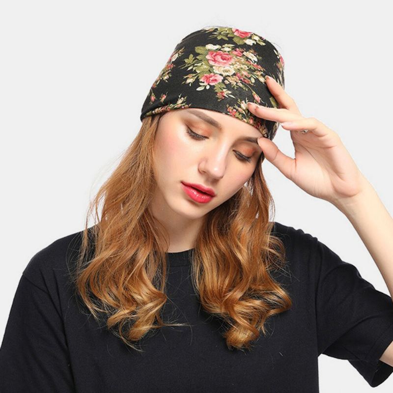 Dámská Květinová Čepice Proti Rakovině Chemo Šátek Turban Head Wrap Cap