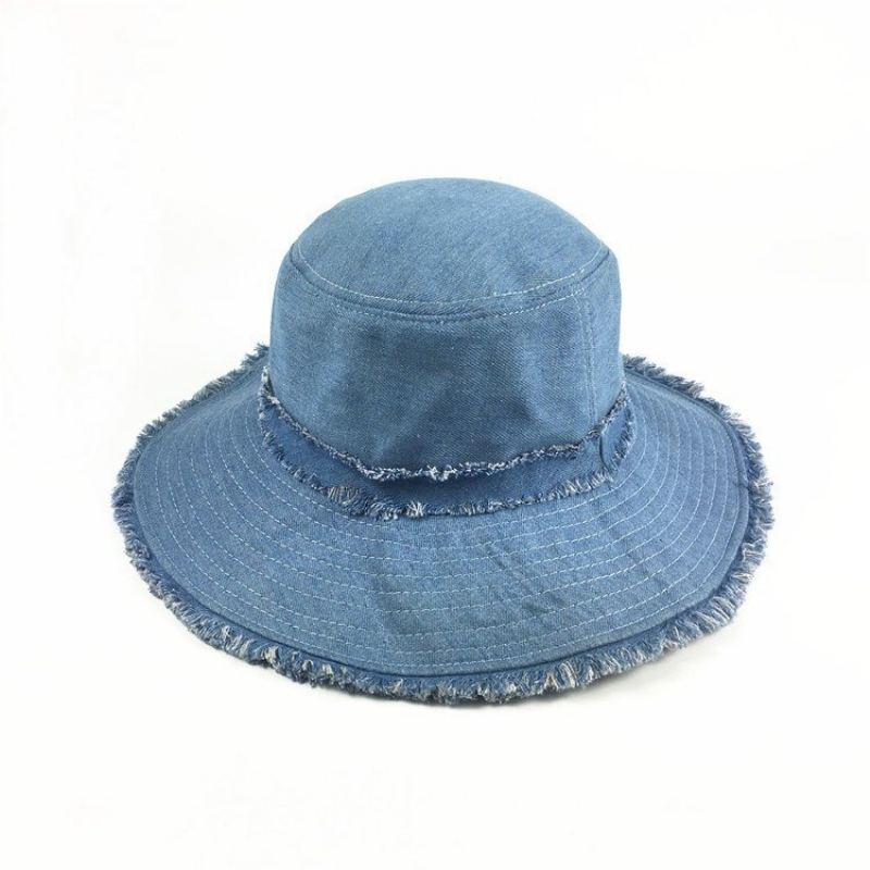 Dámské Cotton Burr Opalovací Krém Skládací Bucket Klobouk Outdoor Casual Travel Beach Sea Hat