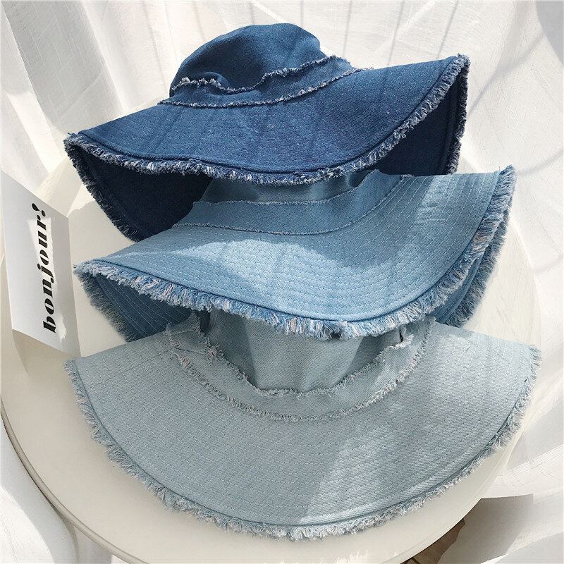 Dámské Cotton Burr Opalovací Krém Skládací Bucket Klobouk Outdoor Casual Travel Beach Sea Hat