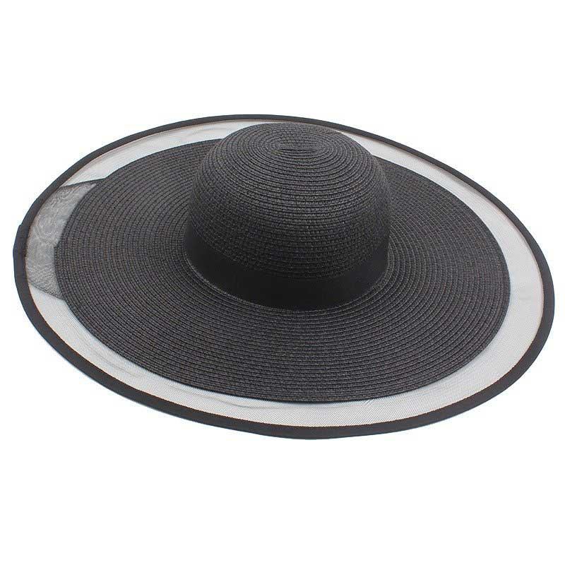 Dámské Mesh Vogue Krém Na Opalování Bucket Slaměný Klobouk Outdoor Casual Travel Beach Sea Hat