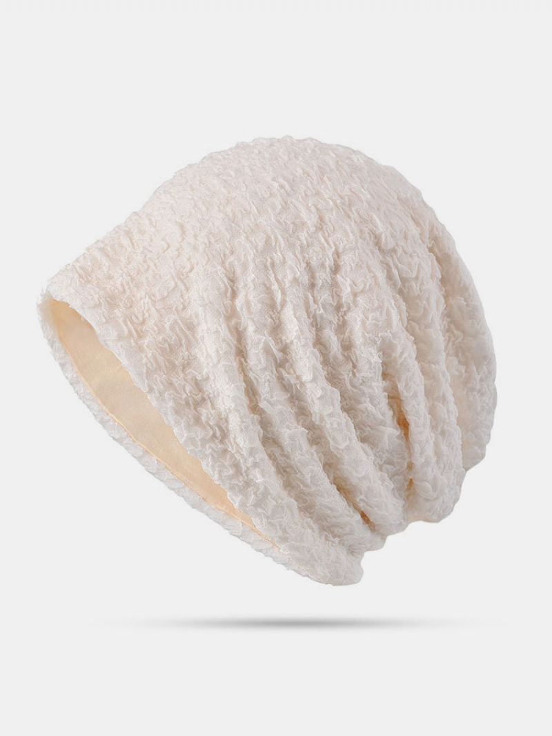 Dámské Polyester Tenký Prodyšný Slunečník Jaro Podzim Outdoor Turban Klobouk S Čepicí