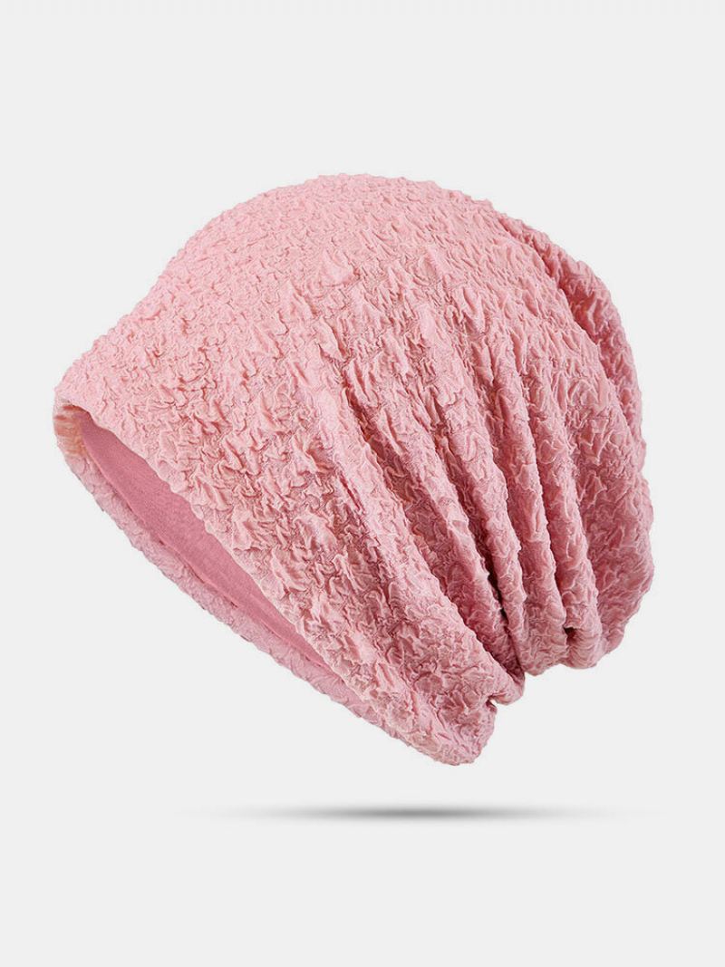 Dámské Polyester Tenký Prodyšný Slunečník Jaro Podzim Outdoor Turban Klobouk S Čepicí