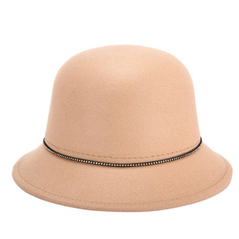 Dámský Elegantní Cylindr Fedoras Z Plsti Ležérní Květinový Klobouk S Mašličkou Dekorace Bucket