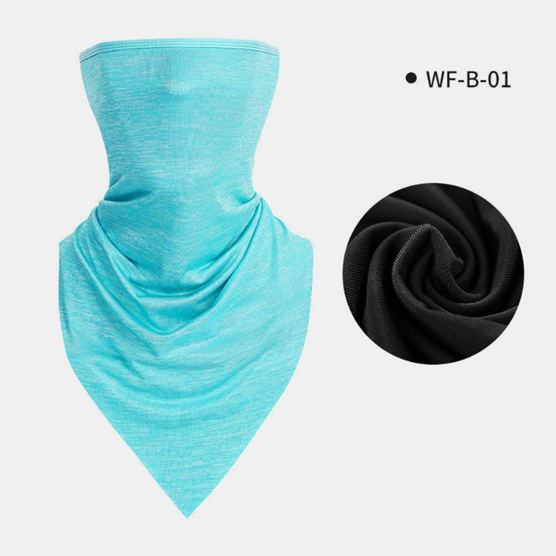 Ice Silk Triangle Scarf Summer Thin Turban Sunscreen Mask