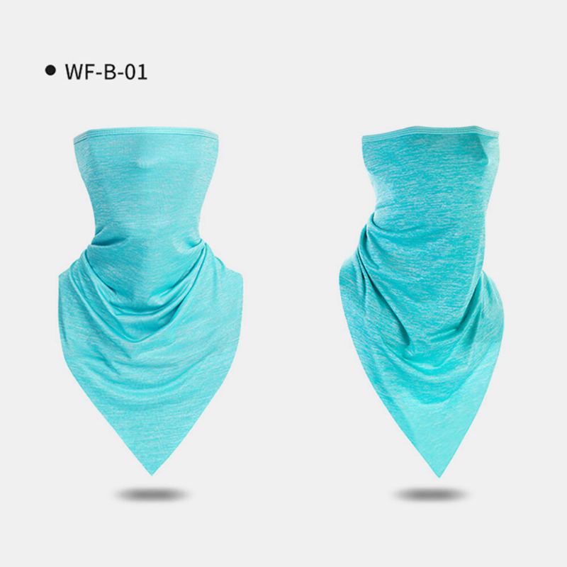 Ice Silk Triangle Scarf Summer Thin Turban Sunscreen Mask