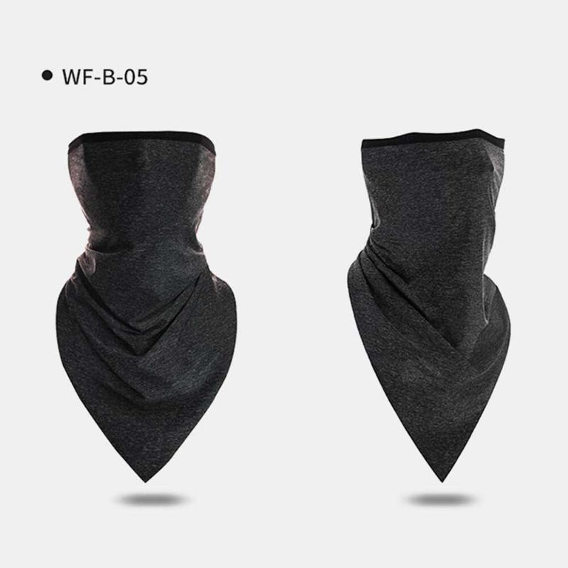 Ice Silk Triangle Scarf Summer Thin Turban Sunscreen Mask