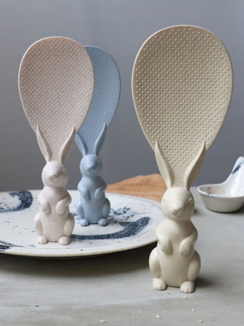 Peter Rabbit Shovel Lžíce Na Rýži Materiál Na Ochranu Životního Prostředí Kreativní Roztomilá Lžička Na Pro Králíka