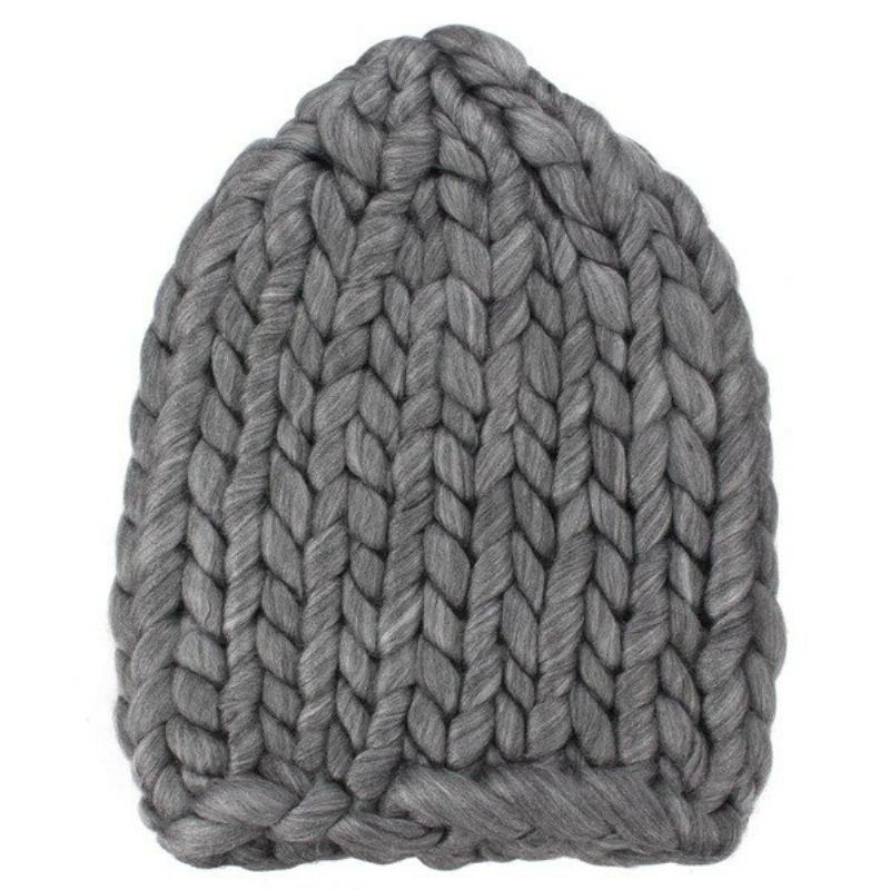 Pletená Háčkování Gorro Bonnet Dome Cap Robustní Trojúhelníková Stereo Čepice S Čepicí