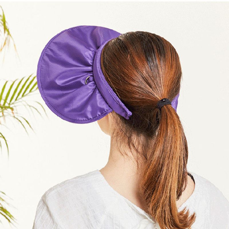 Roll-up Široký Okraj Skládací Kšiltové Čepice Head Band Odolné Plážové Na Dovolenou