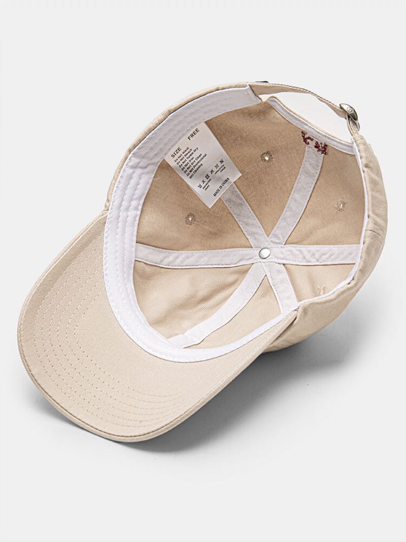 Unisex Bavlna Mahjong Textový Vzor Výšivka Univerzální Kšiltovka Sunshade Baseball Cap