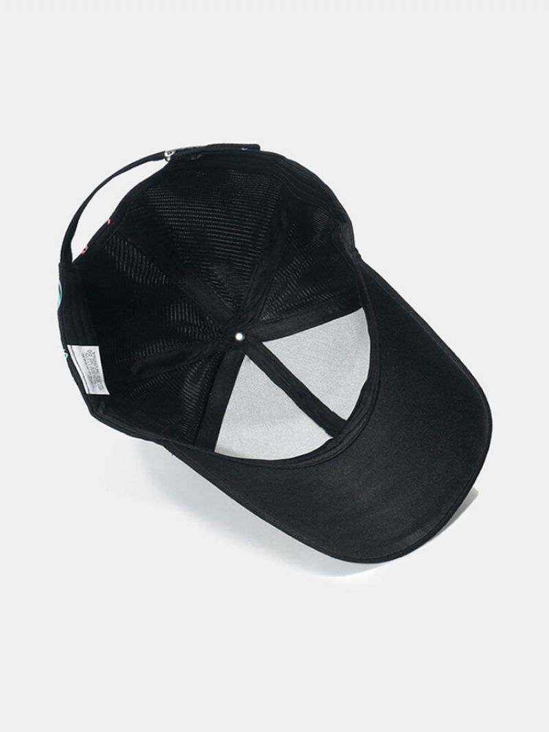 Unisex Bavlněná Překryvná Geometrická Písmena S Graffiti Potiskem Univerzální Kšiltovka Sunshade Baseball Cap