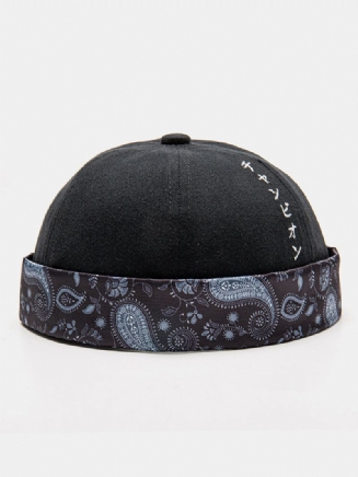 Unisex Polyester Bavlna Japonské Písmo Perris Vzor Tisk Všeho Druhu Beanie Landlord Cap Skull Cap