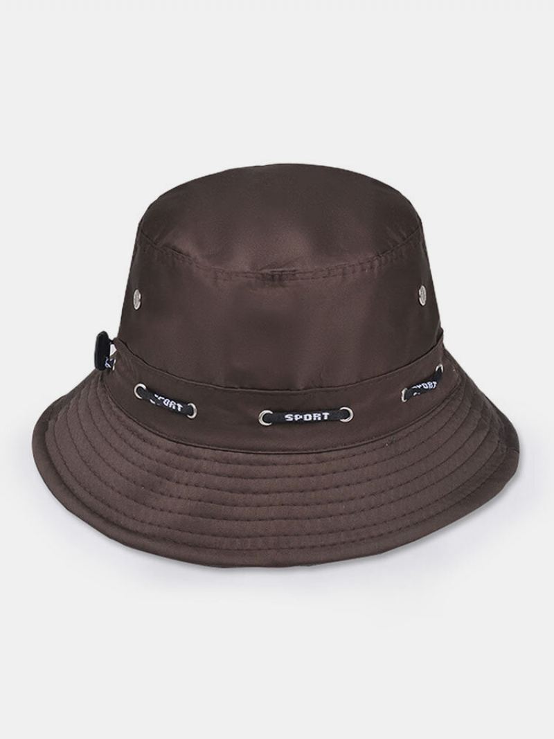 Unisex Polyester Jednobarevný Outdoor Ležérní Skládací Klobouk Shade Bucket Cestovní Proti Slunci