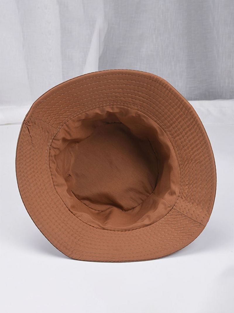 Unisex Polyester Jednobarevný Outdoor Ležérní Skládací Klobouk Shade Bucket Cestovní Proti Slunci