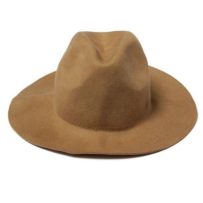 Vintage Dámská Vlněná Buřinka Trilby Čepice Se Širokým Okrajem Stuha Fedora Jazz Hat