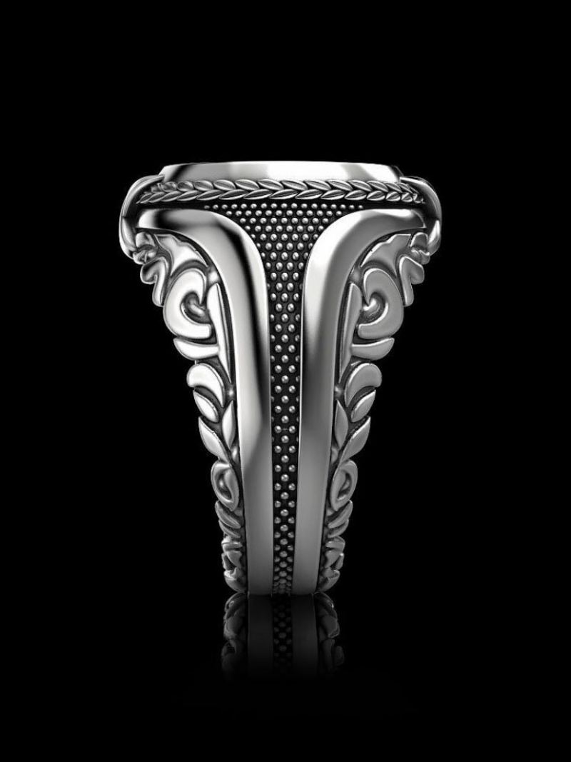 Jassy 1pcs Alloy Retro Punk Creative Metal Turbo 3d Pattern Ring