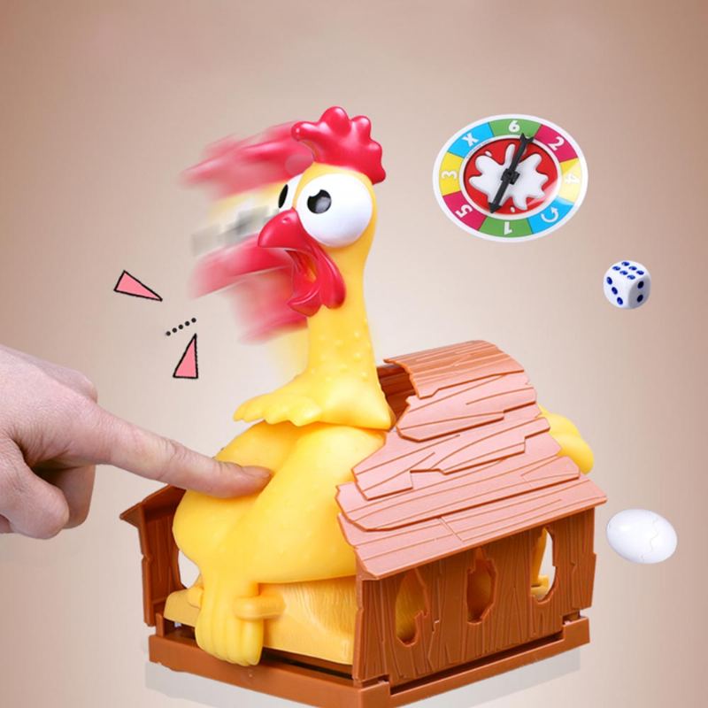 Legrační Křičící Vejce Kladení Kuřat Párty Hry Hračka Pro Rodiče A Děti Puzzle Lucky Chicken Sound Toy