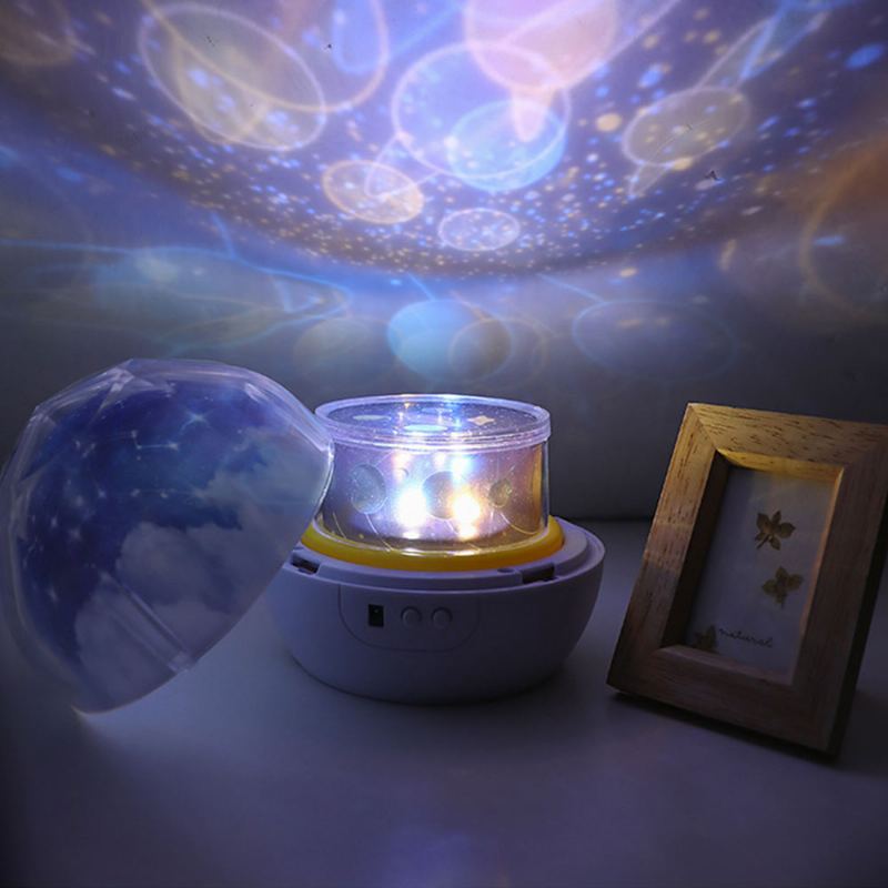 Pretty Starry Sky Ocean Projecting Night Light Rotation Birthday New Year Gift