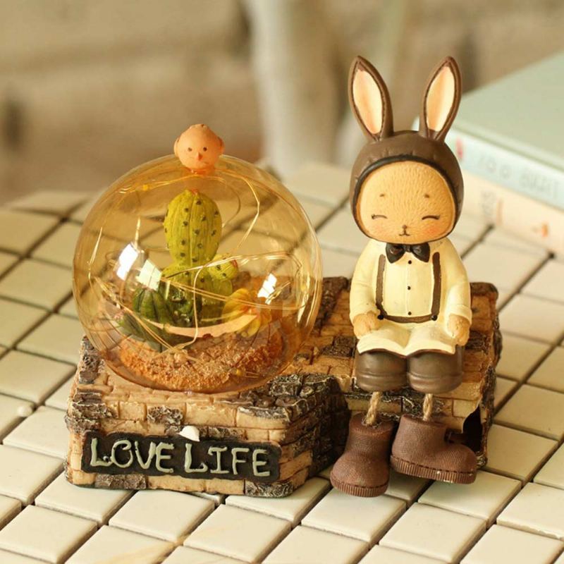 Creative Jenny Rabbit Toy Night Light Dekorativní Stolní Lampa Dárky K Narozeninám Pro Děti Holky Kluci