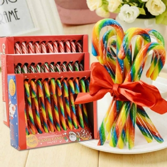 Dárková Krabička Candy Cane Na Velikonoce Rainbow Color Lízátko Kreativní Dárek Multiple Taste