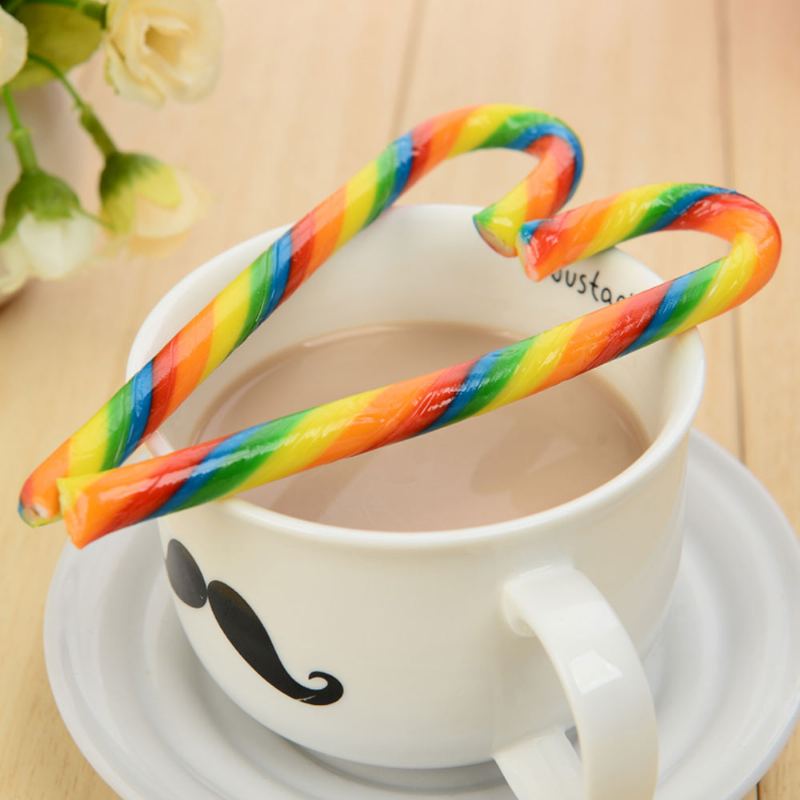 Dárková Krabička Candy Cane Na Velikonoce Rainbow Color Lízátko Kreativní Dárek Multiple Taste