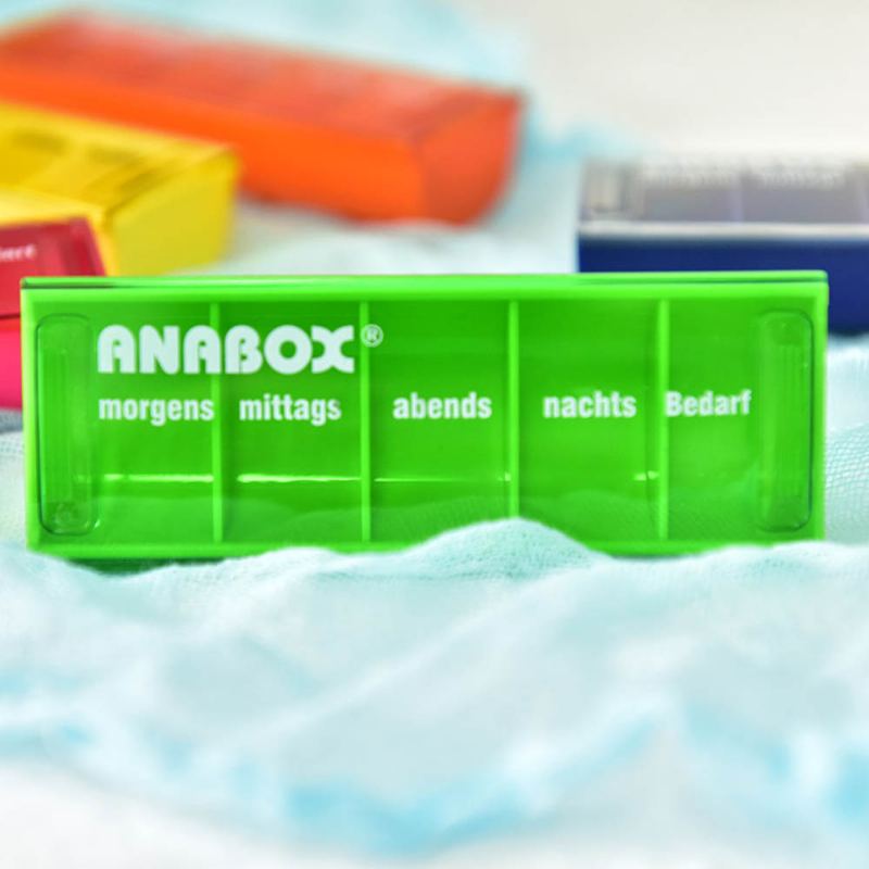 Anabox Přenosná Malá Krabička Na Pilulky Odolná Proti Vlhkosti Týdenní Samostatný Lékařský Kufřík