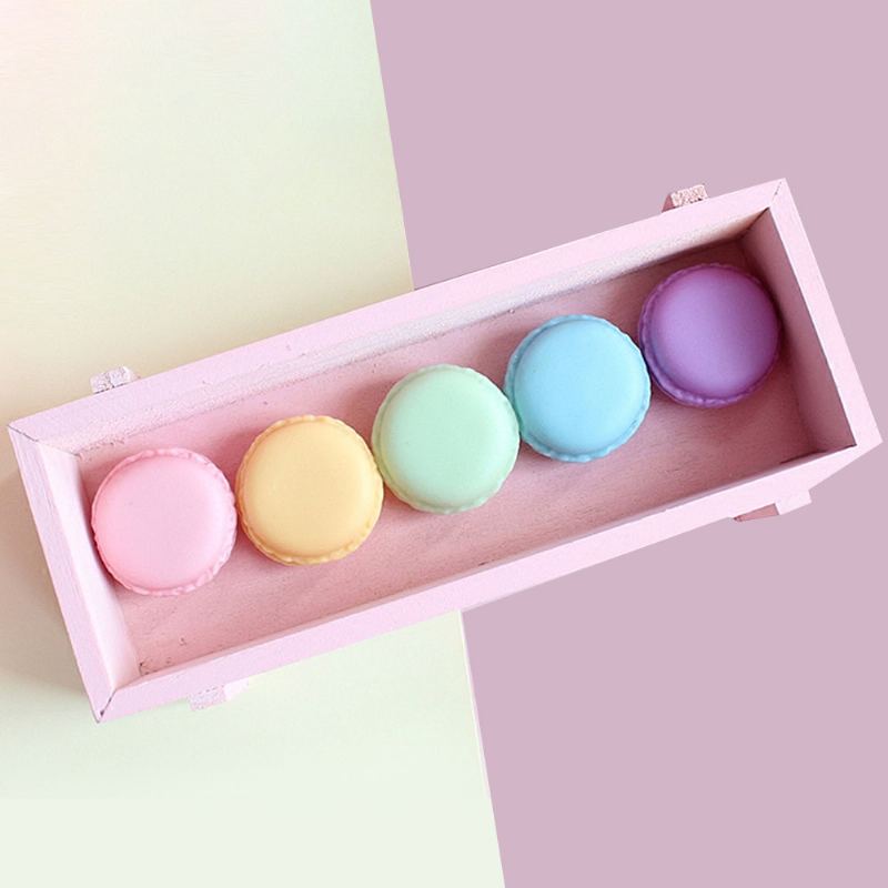 Macaron Medicine Box Pp Přenosný Candy Color Pill Organizér Na Šperky Kreativita Roztomilá Venkovní Krabička Na Pilulky Zásobník Na Tablety