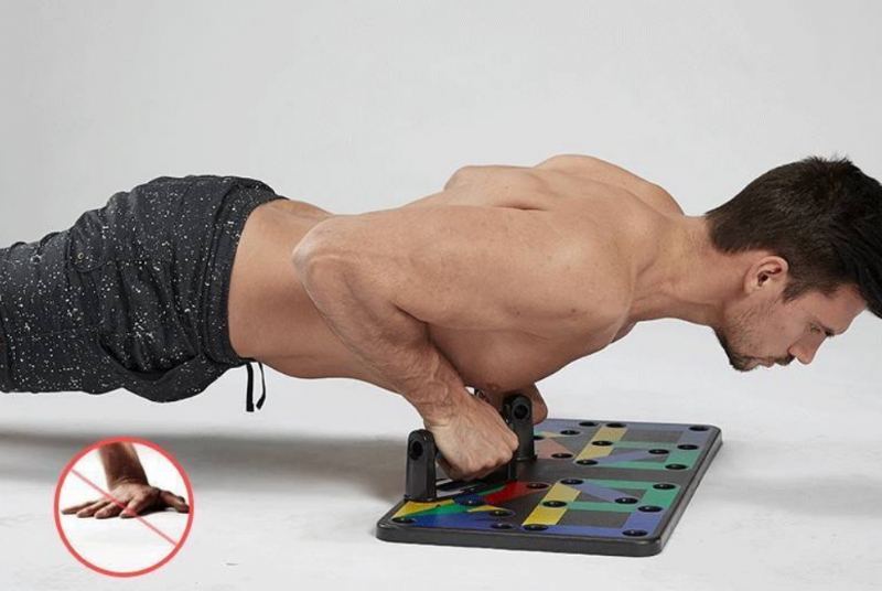 Flying Shield Push-up Board Podpora Mužské Fitness Vybavení Domácí Svaly Hrudníku A Paží Multifunkční Zařízení Ve Tvaru I