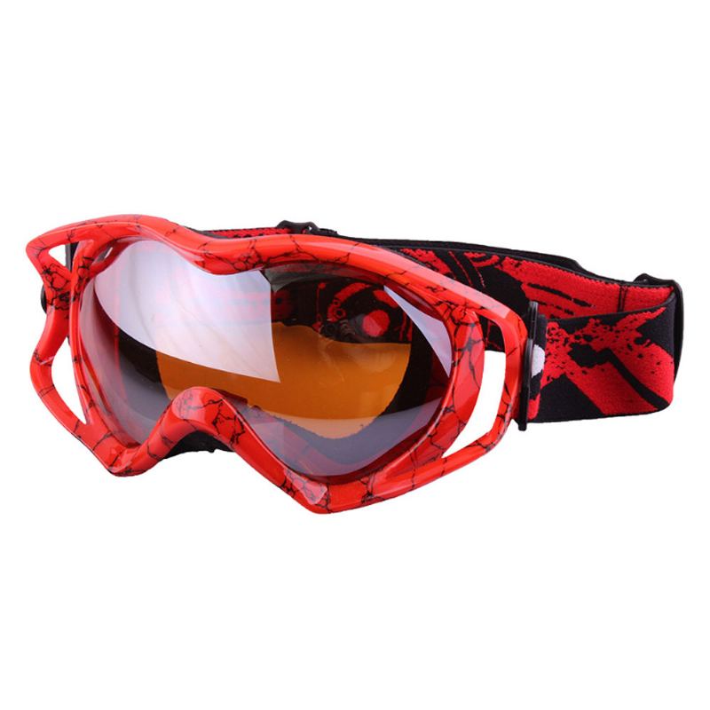 Stylové Lyžařské Brýle S Dvojitým Sklem Pc Lens Anti-wind Anti-fog Ochrana Očí Snowboarding