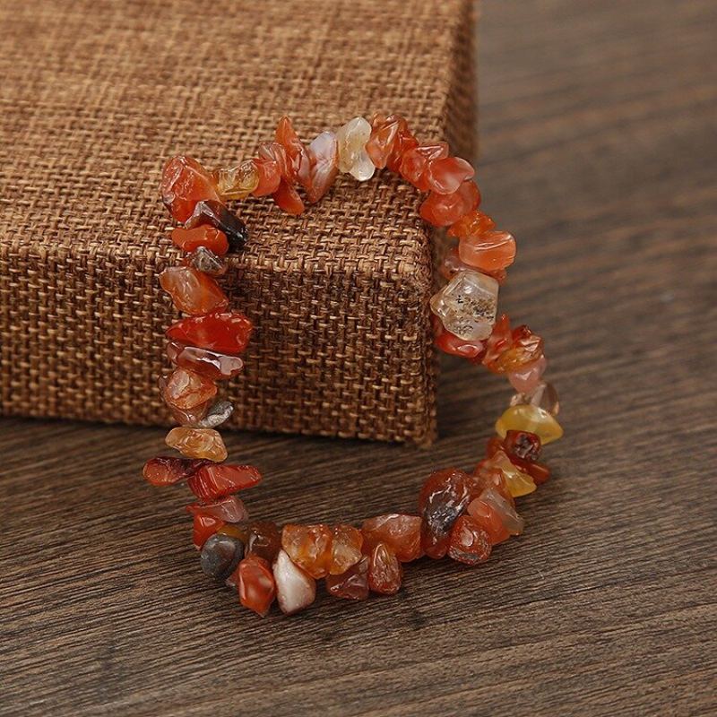 Bohemian Natural Crystal Gravel Náramek Retro Styl Přání Pro Ženy