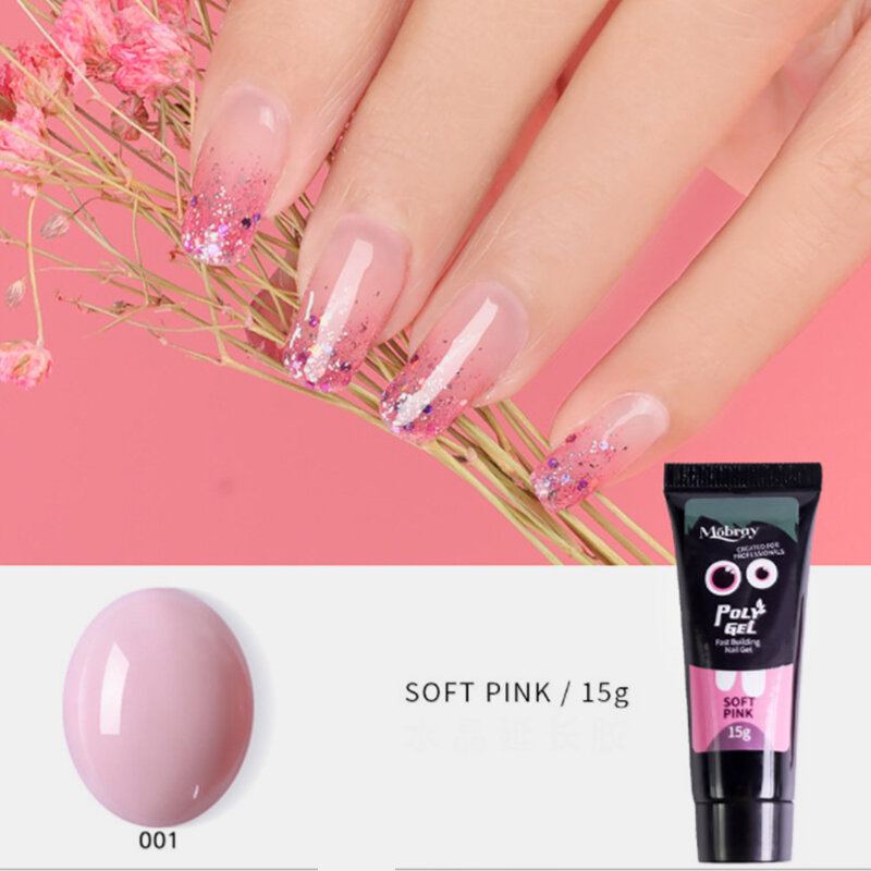 15ml Soak Off Nail Gel Set Uv Builder Gel Uv Acryl Gel Rychlé Budování Finger Quick Gel