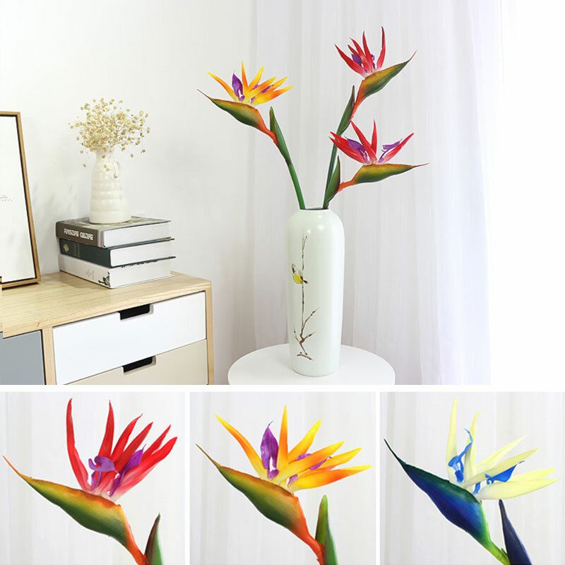 70/90 cm Silikonový Bird Of Paradise Umělá Květina Rodinná Párty Domácí Dekorace Obývací Pokoj