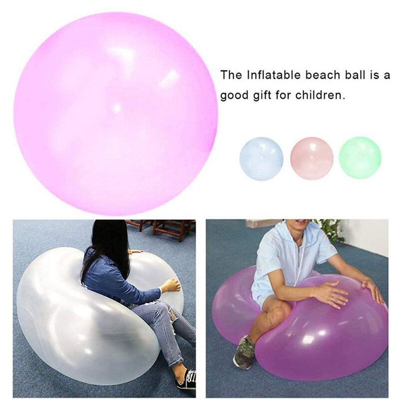 Bubble Ball Funny Toy Balls Kid Transparentní Skákací Kulaté Balónky Pro Dekorace Pro Venkovní Aktivity Dětí