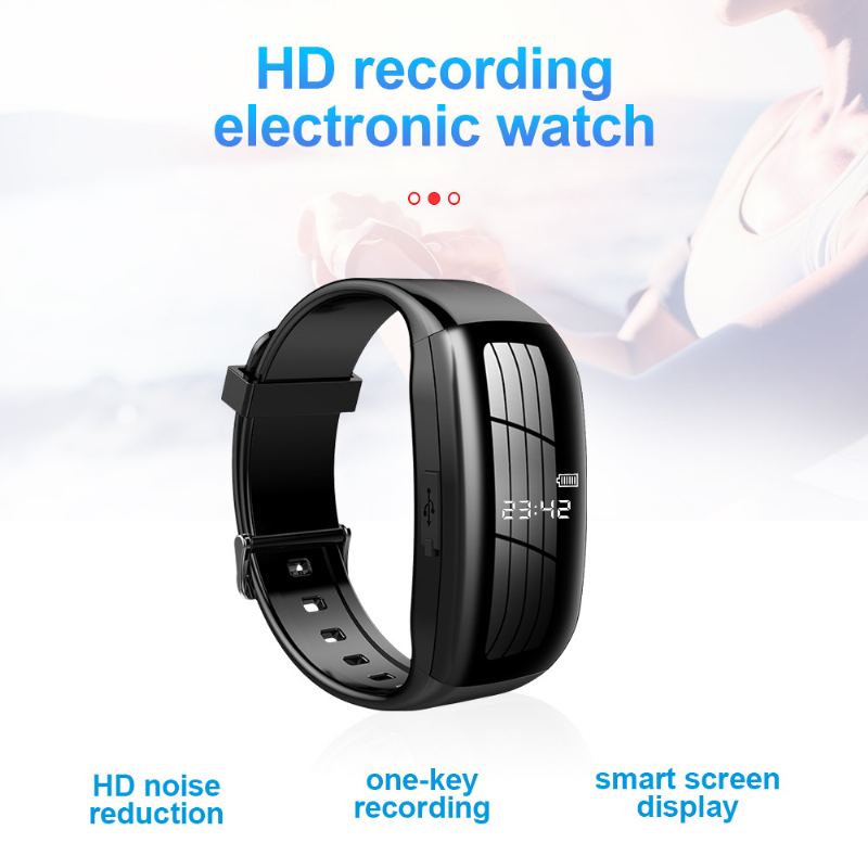 D5 Videokamera Pen Video Náramek Ai Smart High-definition Noise Reduction Audio Watch