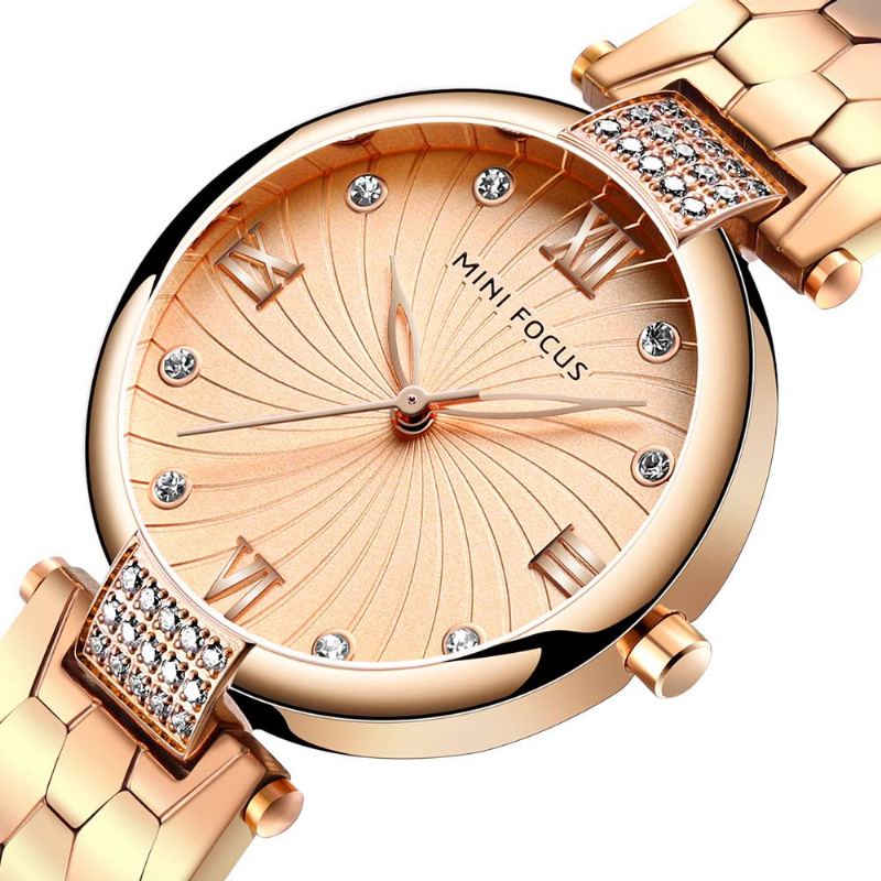 Elegantní Dámské Hodinky Stainless Steel Fashion Analog Quartz Watch 2023 Vodotěsné Náramkové