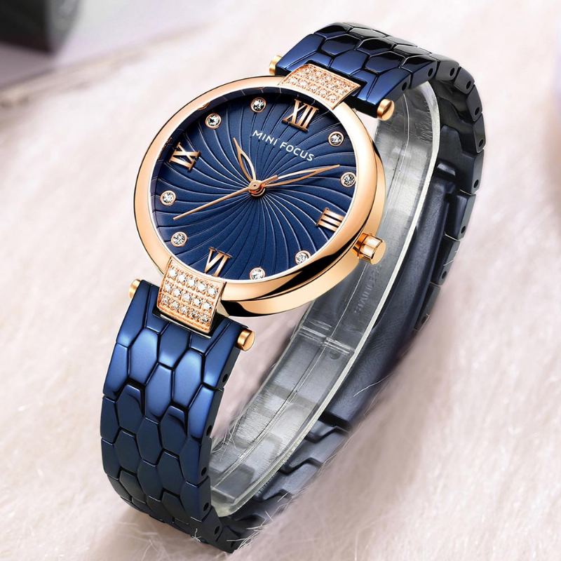 Elegantní Dámské Hodinky Stainless Steel Fashion Analog Quartz Watch 2023 Vodotěsné Náramkové