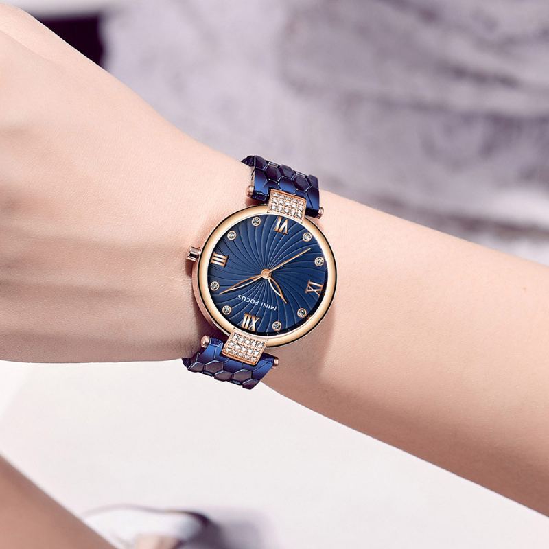 Elegantní Dámské Hodinky Stainless Steel Fashion Analog Quartz Watch 2023 Vodotěsné Náramkové