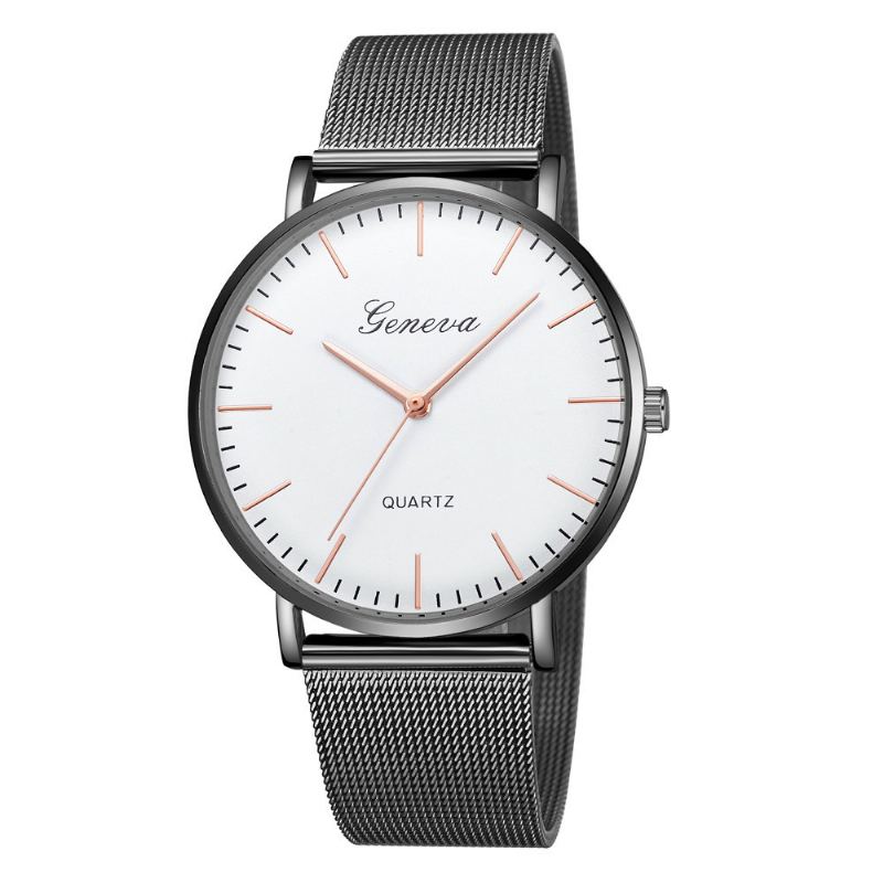 Hot-selling Geneva Mesh Strap Watch Classic Fashion Casual Couple