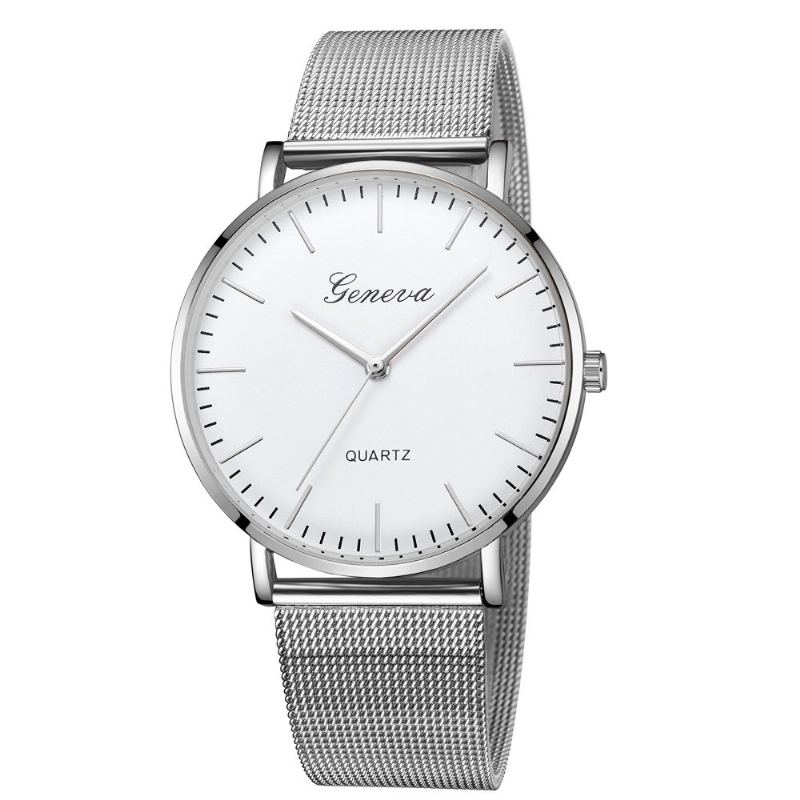 Hot-selling Geneva Mesh Strap Watch Classic Fashion Casual Couple