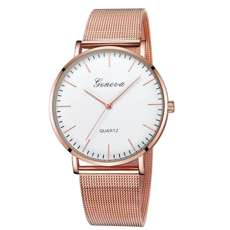 Hot-selling Geneva Mesh Strap Watch Classic Fashion Casual Couple