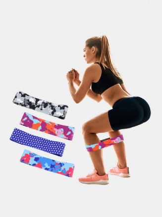 Jóga Resistance Band Pilates Rally Ring Kamufláž Protiskluzové Elastické Push Hip Fitness Lano