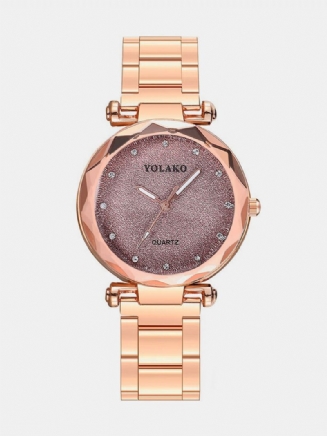 Módní Hodinky Quartz Watch Strarry Night Women Nerezové Diamantové