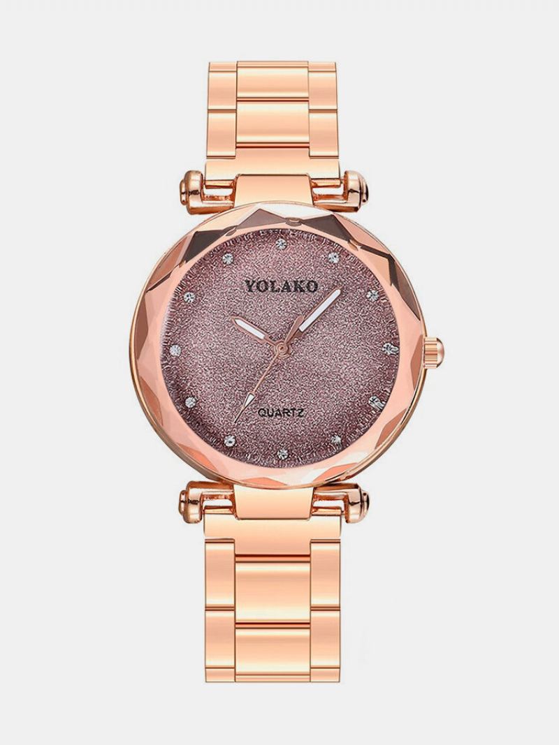 Módní Hodinky Quartz Watch Strarry Night Women Nerezové Diamantové