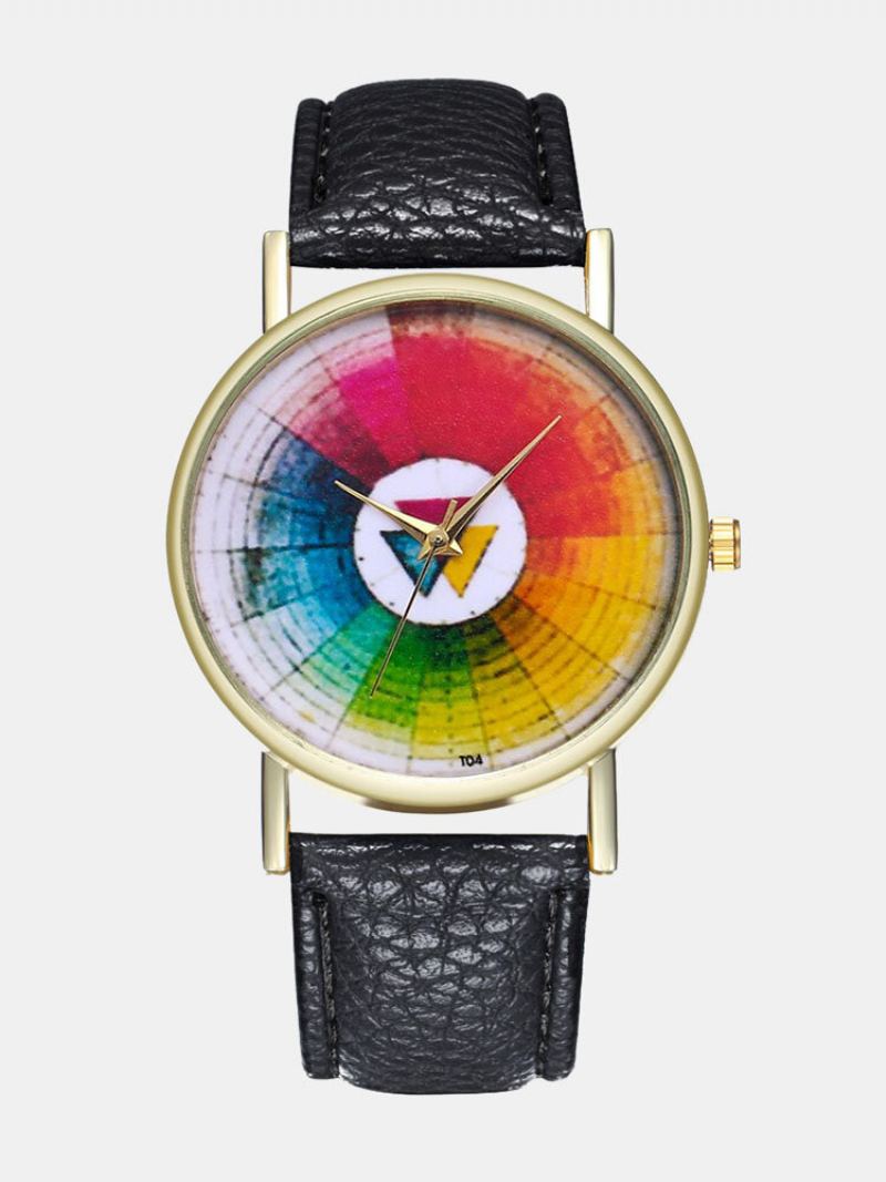 Trendy Kulaté Hodinky Swatch Klasické Kožené Quartz Vodotěsné Dámské